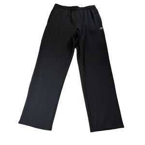Champion Powerblend Open Bottom Sweatpants Black NWT Men's Size XL
